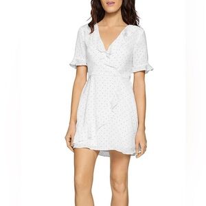 BCBGeneration flouncy polka dot dress